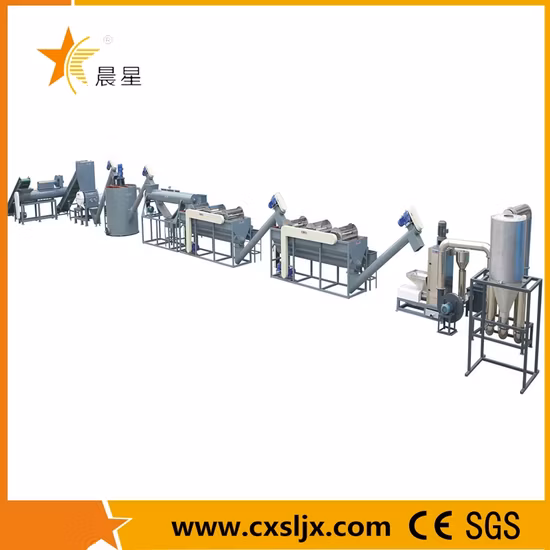 Polyester Staple Fiber Recycled Making Machine/Waste Pet Plastic Bottle Washing/Recycling Line/Machine/Plant